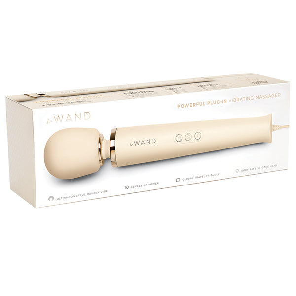 Le Wand Powerful Plug-In Vibrating Massager Cream  Covenant Spice