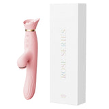 ROSE RABBITS SUCTION DUAL STIMULATORS BY ZALO- Heated and Thrusting