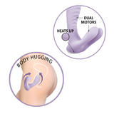 Heat-Up Bunny Massager with Flexible Body-Hugging Form