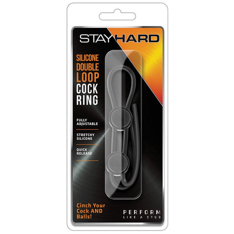 Stay Hard Silicone Double Loop Cock Ring