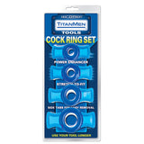 Titanmen Cock Ring Set-Blue