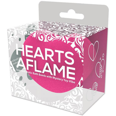 Hearts A Flame Erotic Lovers Bath Bomb With Vibe Inside