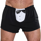 Tuxedo Boxer-Black One Size