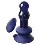 Icicles No 83 With Rechargeable Vibrator & Remote-Blue