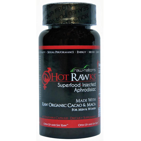 Hot Rawks Aphrodisiac Supplement 60 Count Bottle - Covenant Spice
