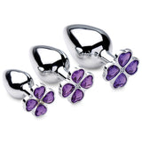 BOOTY SPARKS VIOLET FLOWER GEM PLUG SET
