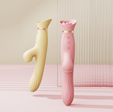 ROSE RABBITS SUCTION DUAL STIMULATORS BY ZALO- Heated and Thrusting